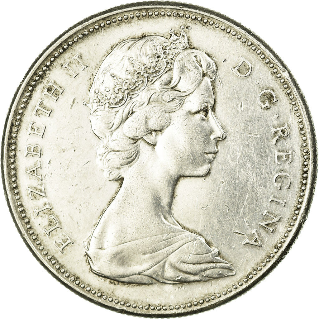 Coin, Canada, Elizabeth II, Dollar, 1967, Ottawa, EF(40-45), KM 70