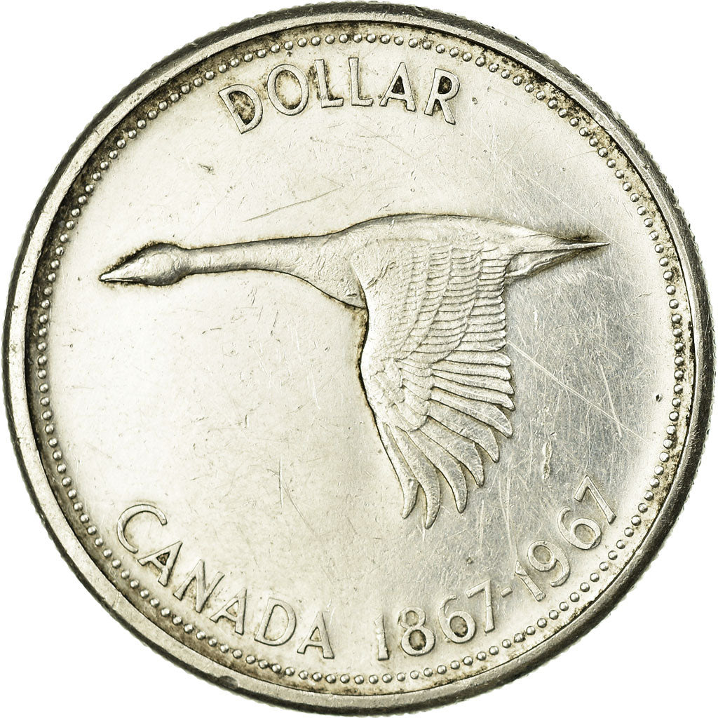 Coin, Canada, Elizabeth II, Dollar, 1967, Ottawa, EF(40-45), KM 70