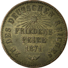 Moneta, Stati tedeschi, BADEN, Friedrich I, Kreuzer, 1871, BB+, Rame, KM:252