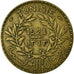 Coin, Tunisia, Anonymous, 2 Francs, 1924, Paris,AU(50-53),Aluminum-Bronze,KM 248