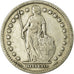 Coin, Switzerland, Franc, 1921, Bern, VF(30-35), Silver, KM:24