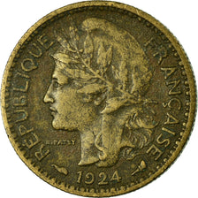 Coin, Cameroon, 50 Centimes, 1924, Paris, EF(40-45), Aluminum-Bronze, KM:1