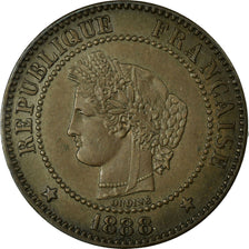 Moneta, Francia, Cérès, 2 Centimes, 1888, Paris, BB, Bronzo, KM:827.1