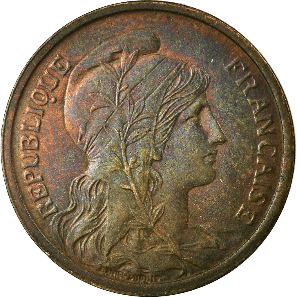 Münze, Frankreich, Dupuis, 2 Centimes, 1919, Paris, SS+, Bronze, KM:841
