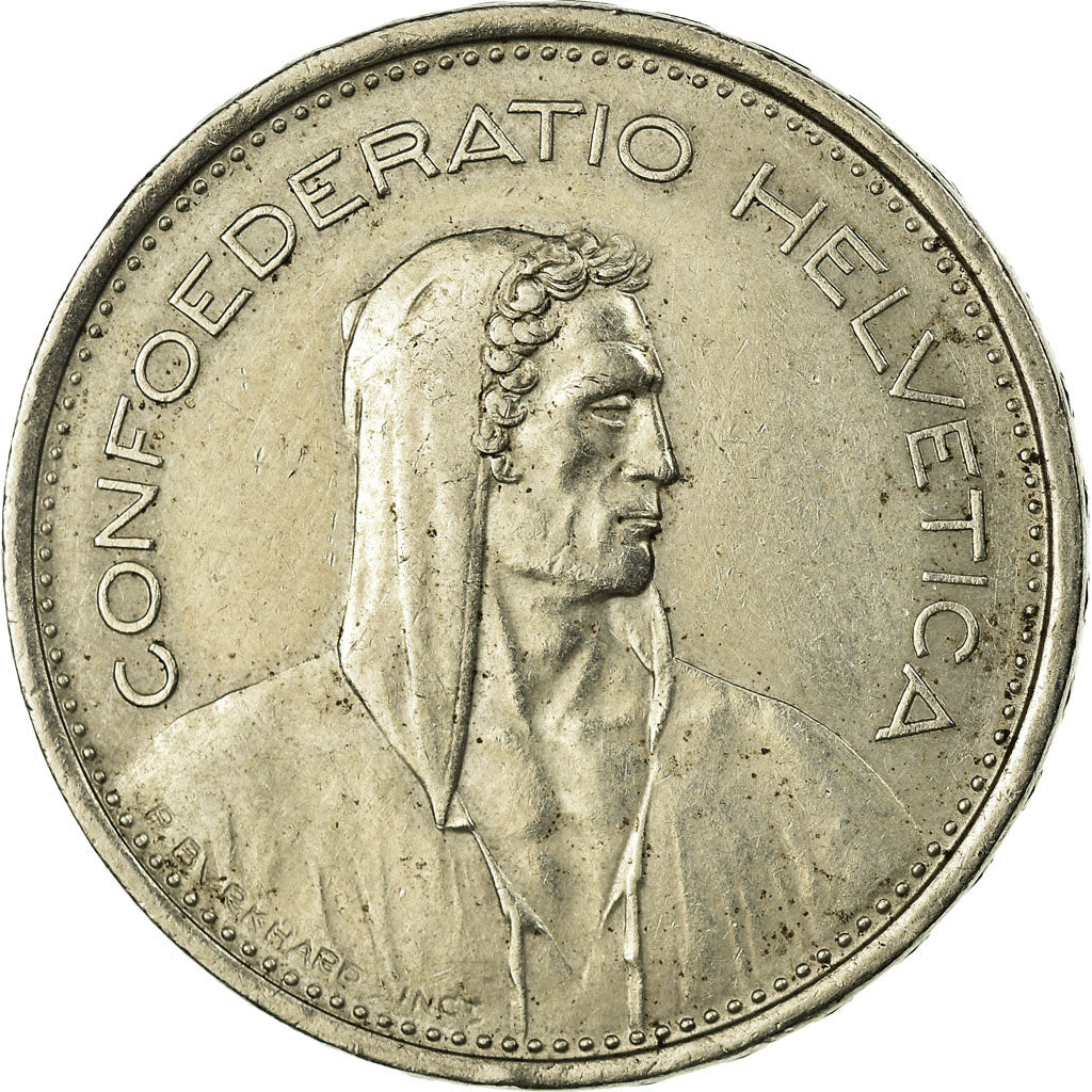 Coin, Switzerland, 5 Francs, 1968, Bern, AU(50-53), Copper-nickel, KM:40a.1