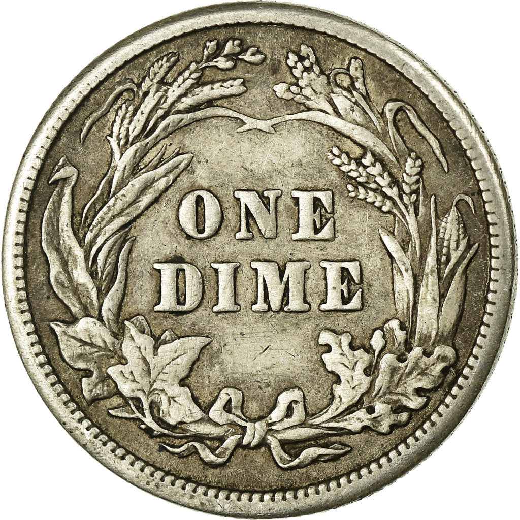 Coin, United States, Barber Dime, Dime, 1914, Philadelphia, VF(30-35), KM 113