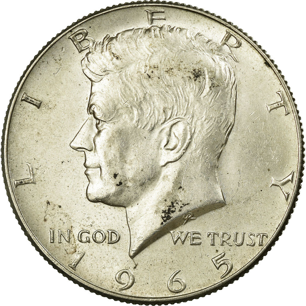 Monnaie, États-Unis, Kennedy Half Dollar,1965, Philadelphie, TTB+, KM 202a