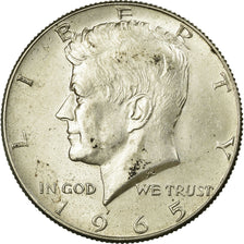 Monnaie, États-Unis, Kennedy Half Dollar,1965, Philadelphie, TTB+, KM 202a