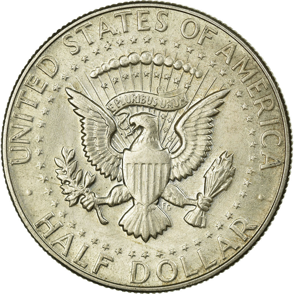 Coin, United States, Kennedy Half Dollar, 1966, Philadelphia,AU(50-53),KM 202a