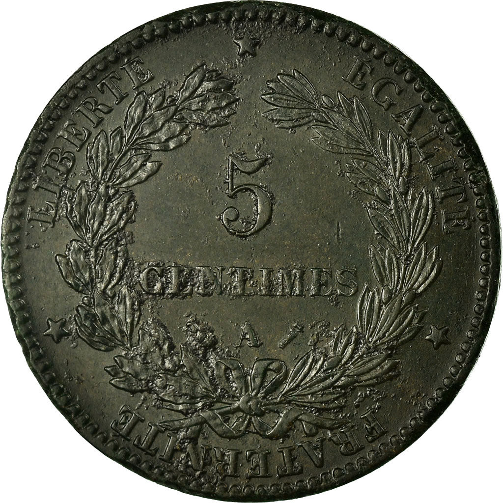Coin, France, Cérès, 5 Centimes, 1890, Paris, VF(30-35), Bronze, KM:821.1