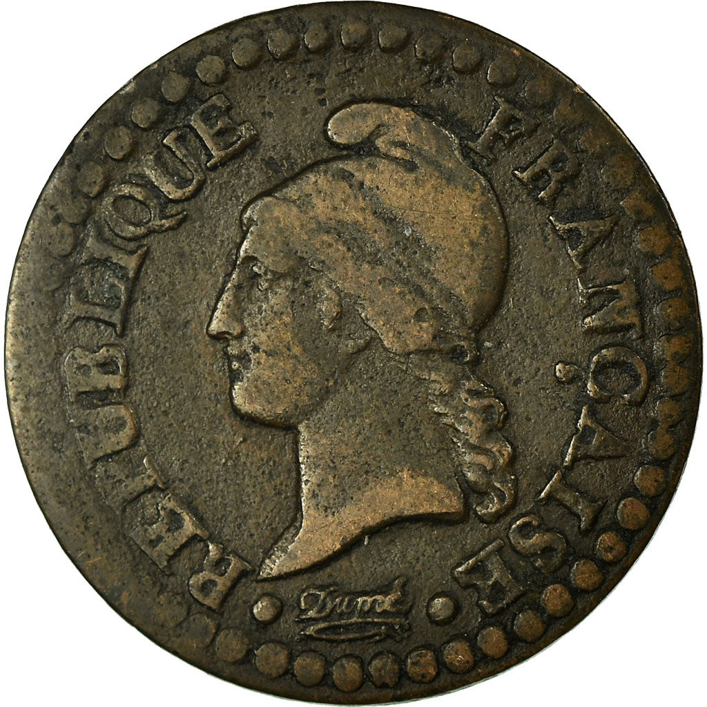 Coin, France, Dupré, Centime, 1798, Paris, VF(30-35), Bronze, KM:646