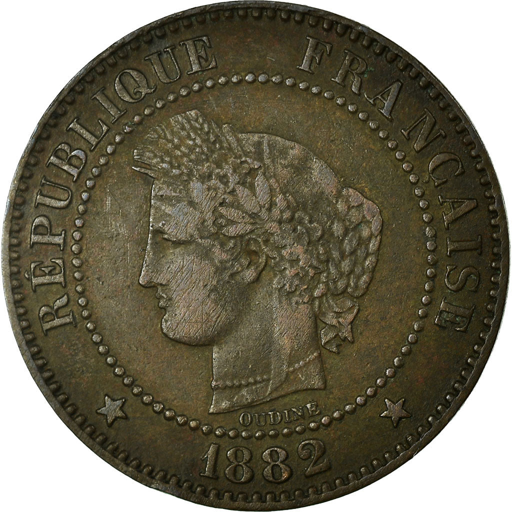 Monnaie, France, Cérès, 2 Centimes, 1882, Paris, TTB, Bronze, Gadoury:105