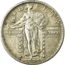 Coin, United States, Standing Liberty Quarter,1920,Philadelphia,EF(40-45),KM 145