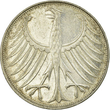 Moneda, ALEMANIA - REPÚBLICA FEDERAL, 5 Mark, 1971, Karlsruhe, MBC+, Plata