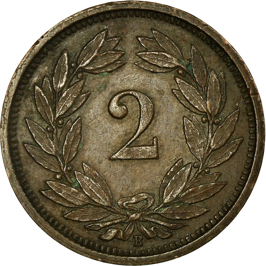 Coin, Switzerland, 2 Rappen, 1927, Bern, EF(40-45), Bronze, KM:4.2