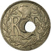 Coin, France, Lindauer, 5 Centimes, 1935, Trou Décentré, AU(55-58)