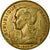 Moeda, Reunião, 20 Francs, 1955, ENSAIO, MS(65-70), Alumínio-Bronze, KM:E7