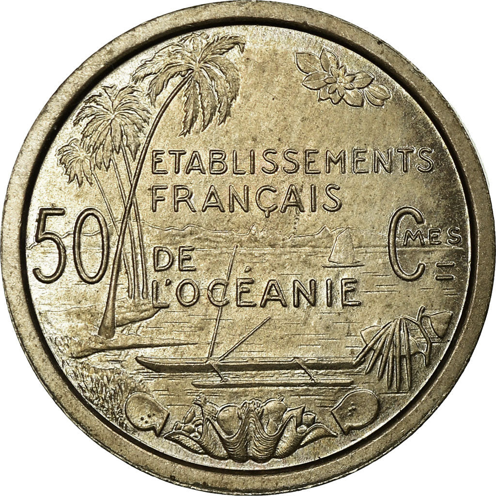 Coin, FRENCH OCEANIA, 50 Centimes, 1949, ESSAI, MS(65-70), Copper-nickel, KM:E2