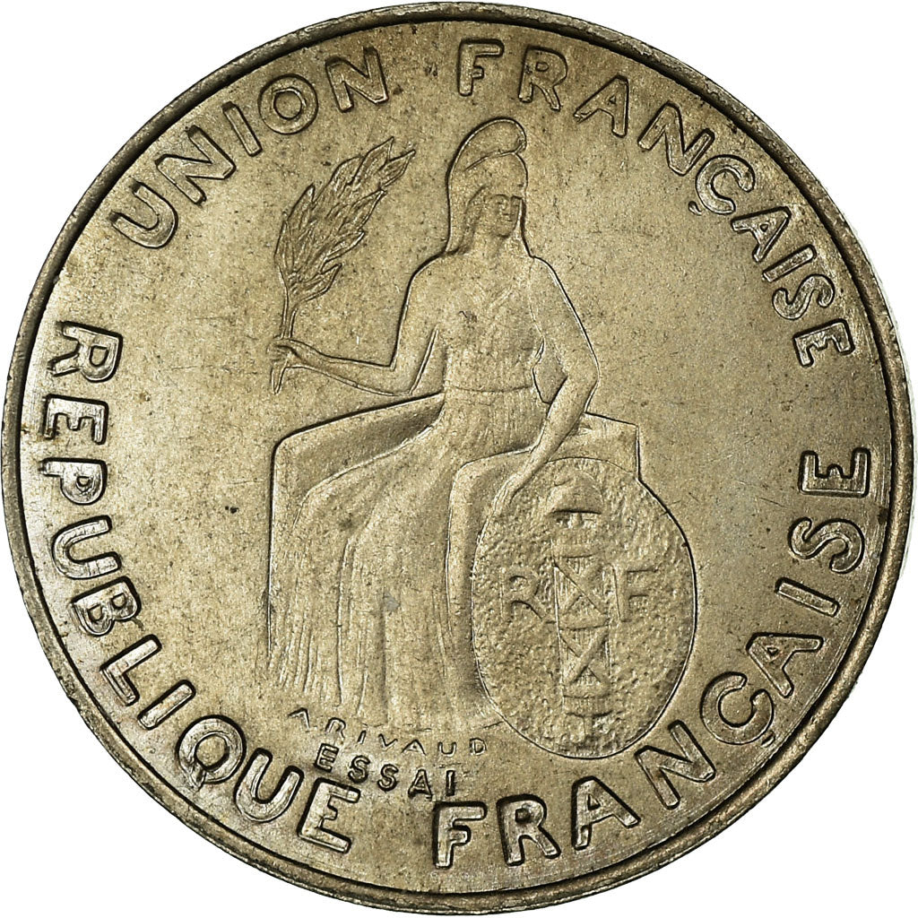 Coin, FRENCH OCEANIA, 50 Centimes, 1948, ESSAI, MS(63), Copper-nickel, KM:E2