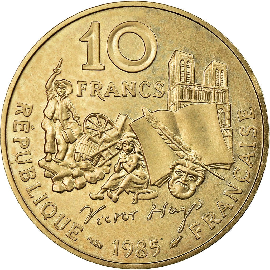 Coin, France, 10 Francs, 1985, ESSAI, MS(63), Nickel-Bronze, KM:E130