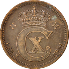 DENMARK, 5 Ore, 1919, Copenhagen, KM #814.2, EF(40-45), Bronze, 7.91