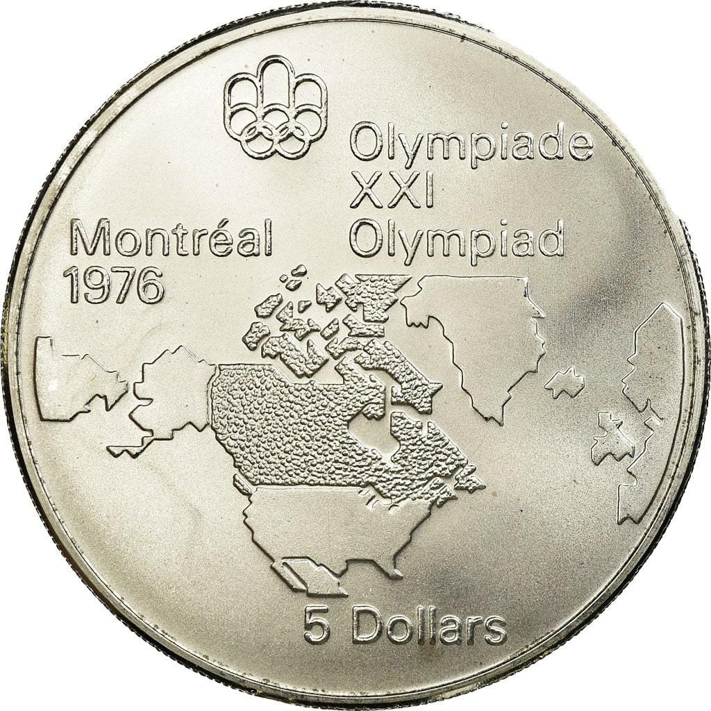 Coin, Canada, Elizabeth II, 5 Dollars, 1974, Ottawa, MS(65-70), KM 85