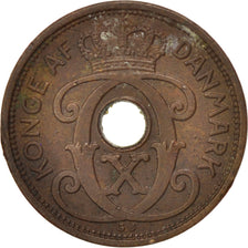 DENMARK, Ore, 1927, Copenhagen, KM #826.1, EF(40-45), Bronze, 1.90