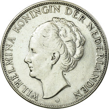Coin, Netherlands, Wilhelmina I, 2-1/2 Gulden, 1938, AU(50-53), Silver, KM:165