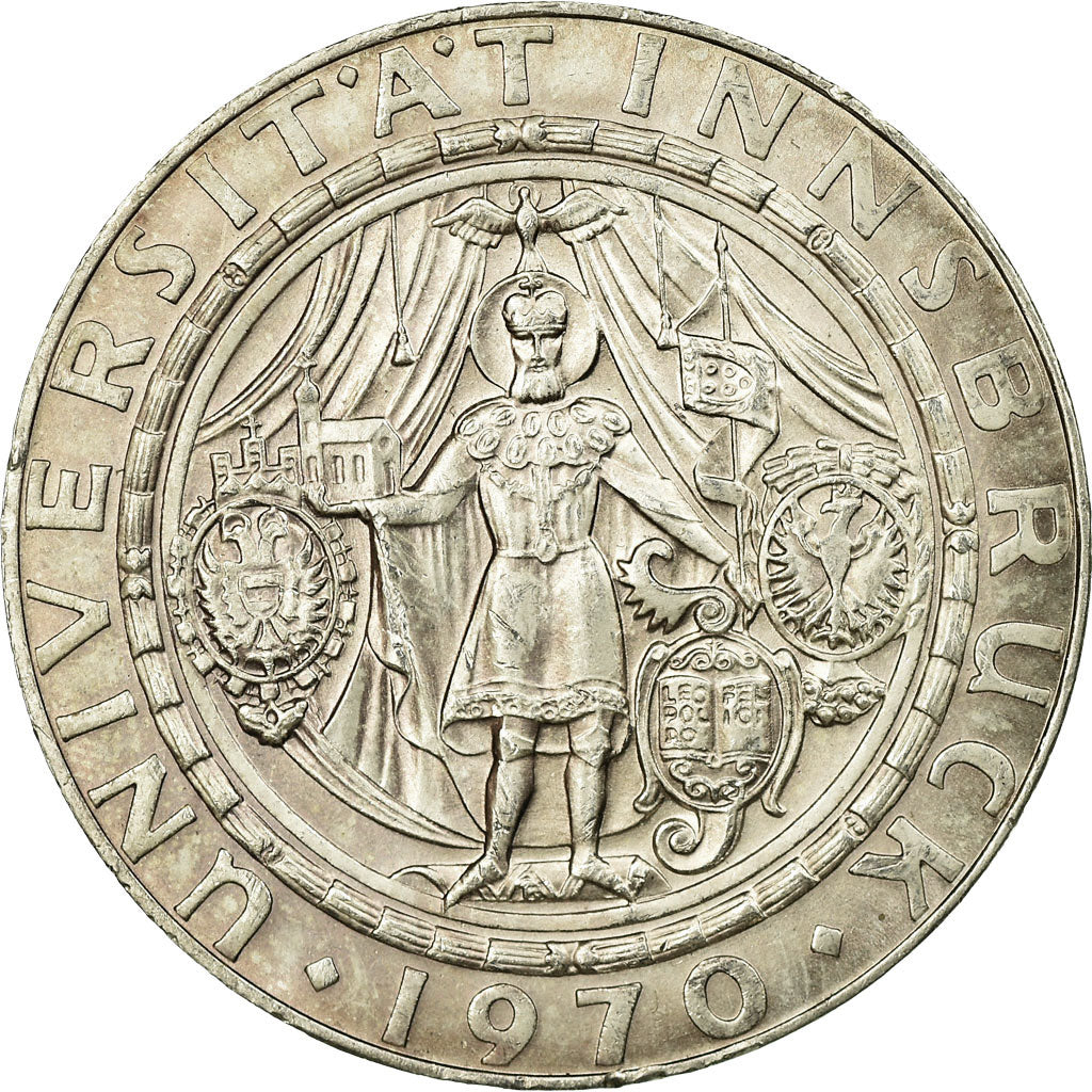 Coin, Austria, 50 Schilling, 1970, AU(55-58), Silver, KM:2908