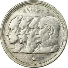 Coin, Belgium, 100 Francs, 100 Frank, 1950, EF(40-45), Silver, KM:138.1