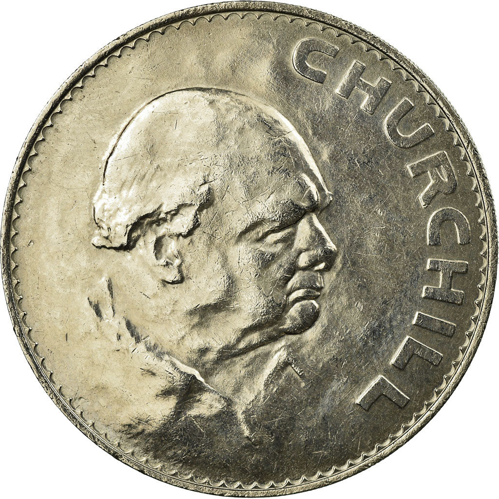 Coin, Great Britain, Elizabeth II, Crown, 1965, AU(50-53), Copper-nickel, KM:910