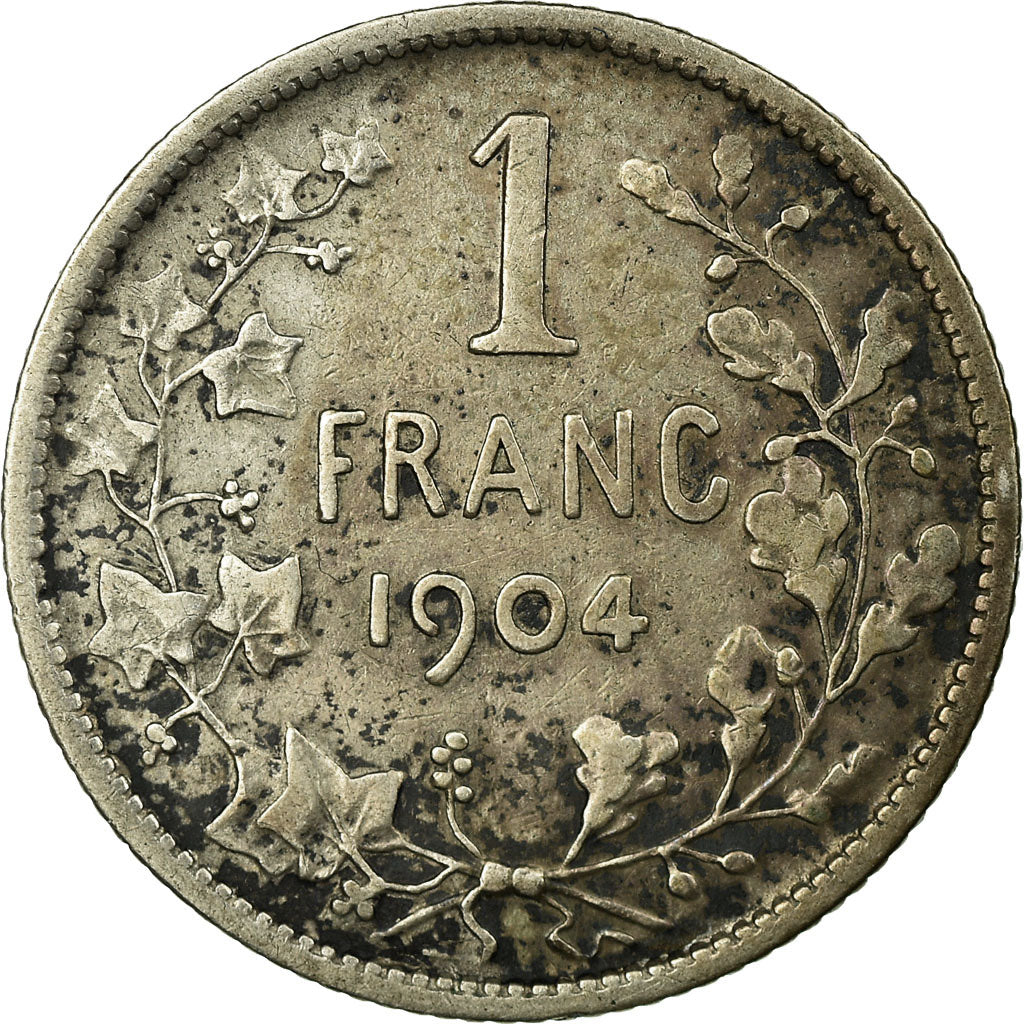Coin, Belgium, Franc, 1904, EF(40-45), Silver, KM:56.1