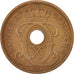 DENMARK, 5 Ore, 1927, Copenhagen, KM #828.1, EF(40-45), Bronze, 27.4, 7.77