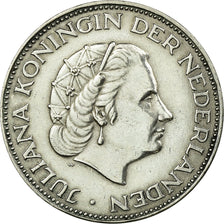 Coin, Netherlands, Juliana, 2-1/2 Gulden, 1961, AU(50-53), Silver, KM:185