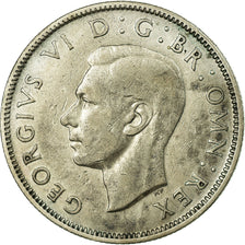 Coin, Great Britain, George VI, Florin, Two Shillings, 1937, AU(50-53), Silver