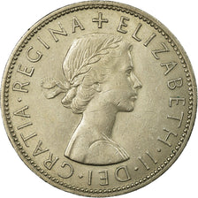 Moneta, Gran Bretagna, Elizabeth II, 1/2 Crown, 1963, BB+, Rame-nichel, KM:907