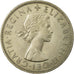 Moneta, Gran Bretagna, Elizabeth II, 1/2 Crown, 1963, BB+, Rame-nichel, KM:907