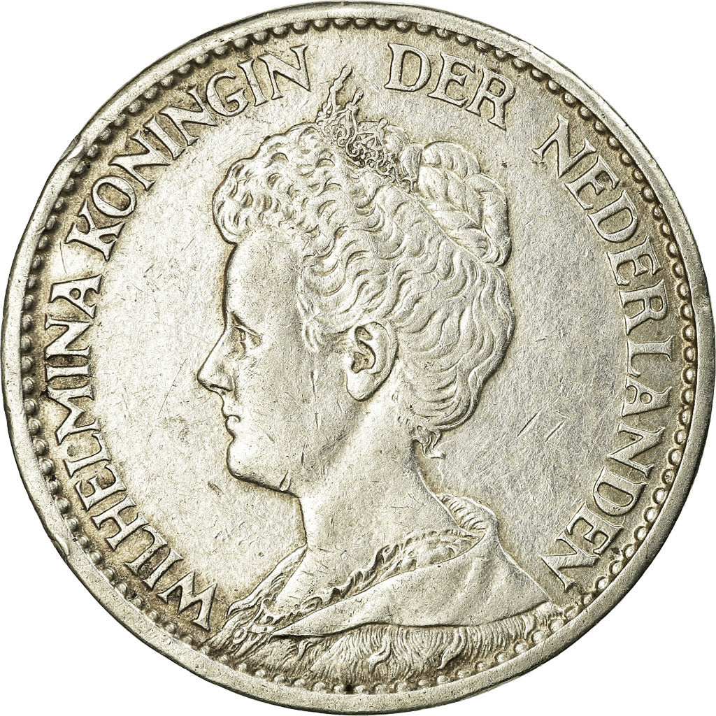 Coin, Netherlands, Wilhelmina I, Gulden, 1915, EF(40-45), Silver, KM:148