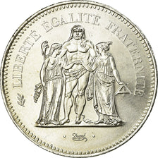 Münze, Frankreich, Hercule, 50 Francs, 1977, Paris, VZ, Silber, KM:941.1