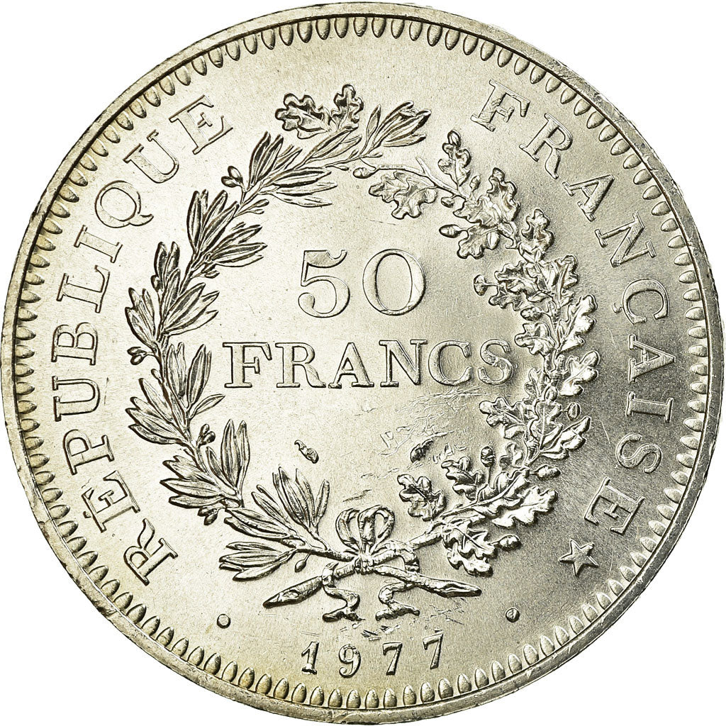 Monnaie, France, Hercule, 50 Francs, 1977, Paris, SUP, Argent, Gadoury:882