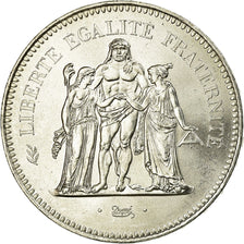 Coin, France, Hercule, 50 Francs, 1974, Paris, AU(55-58), Silver, KM:941.1