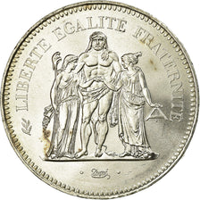 Coin, France, Hercule, 50 Francs, 1974, Paris, AU(55-58), Silver, KM:941.1