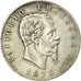 Coin, Italy, Vittorio Emanuele II, 5 Lire, 1875, Rome, EF(40-45), Silver, KM:8.4