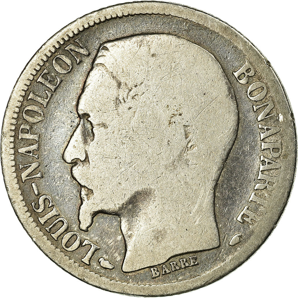 Moneta, Francia, Napoleon III, Franc, 1852, Paris, B+, Argento, KM 772