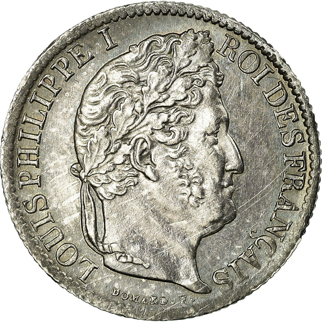 Moneta, Francja, Louis-Philippe, 1/2 Franc, 1834, Nantes, AU(50-53), Srebro