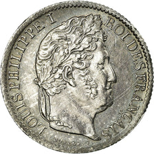 Moneta, Francja, Louis-Philippe, 1/2 Franc, 1834, Nantes, AU(50-53), Srebro