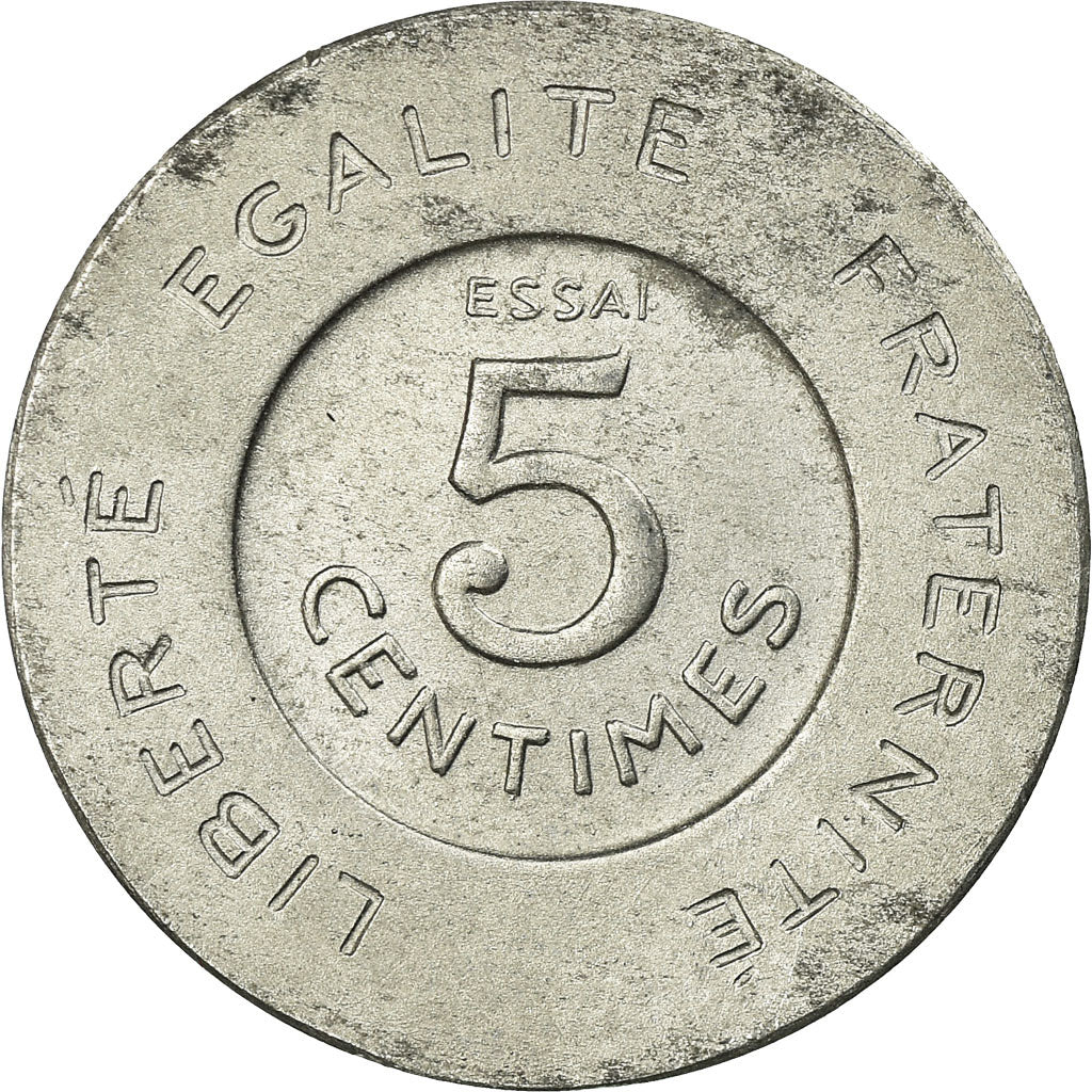 Moneta, Francia, 5 Centimes, 1909, ESSAI, SPL, Alluminio, Gadoury:166