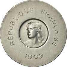 Moneta, Francia, 25 Centimes, 1909, ESSAI, SPL, Alluminio, Gadoury:366