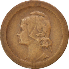 PORTUGAL, 5 Centavos, 1927, KM #572, EF(40-45), Bronze, 2.94