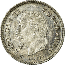 Coin, France, Napoleon III, 20 Centimes, 1867, Strasbourg, MS(60-62), KM 808.2